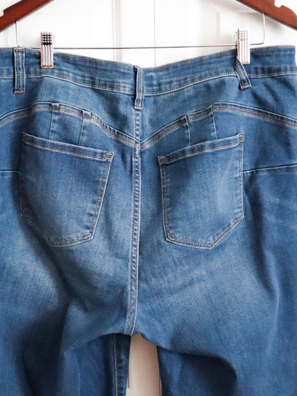 Wax Jeans Butt I Love You Skinny Jeans High Rise Tapered Leg Medium Wash Sz 16 - Picture 5 of 7